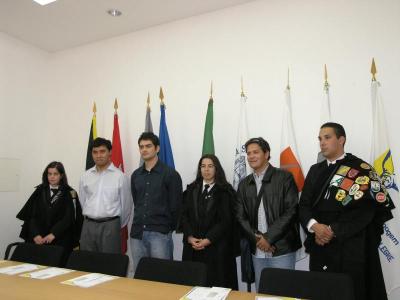 Alunos premiados com a bolsa de estudo por mérito